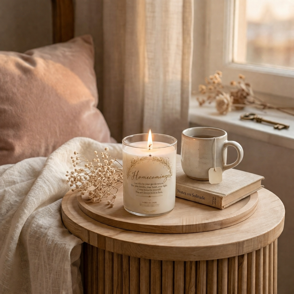 Message with a flame