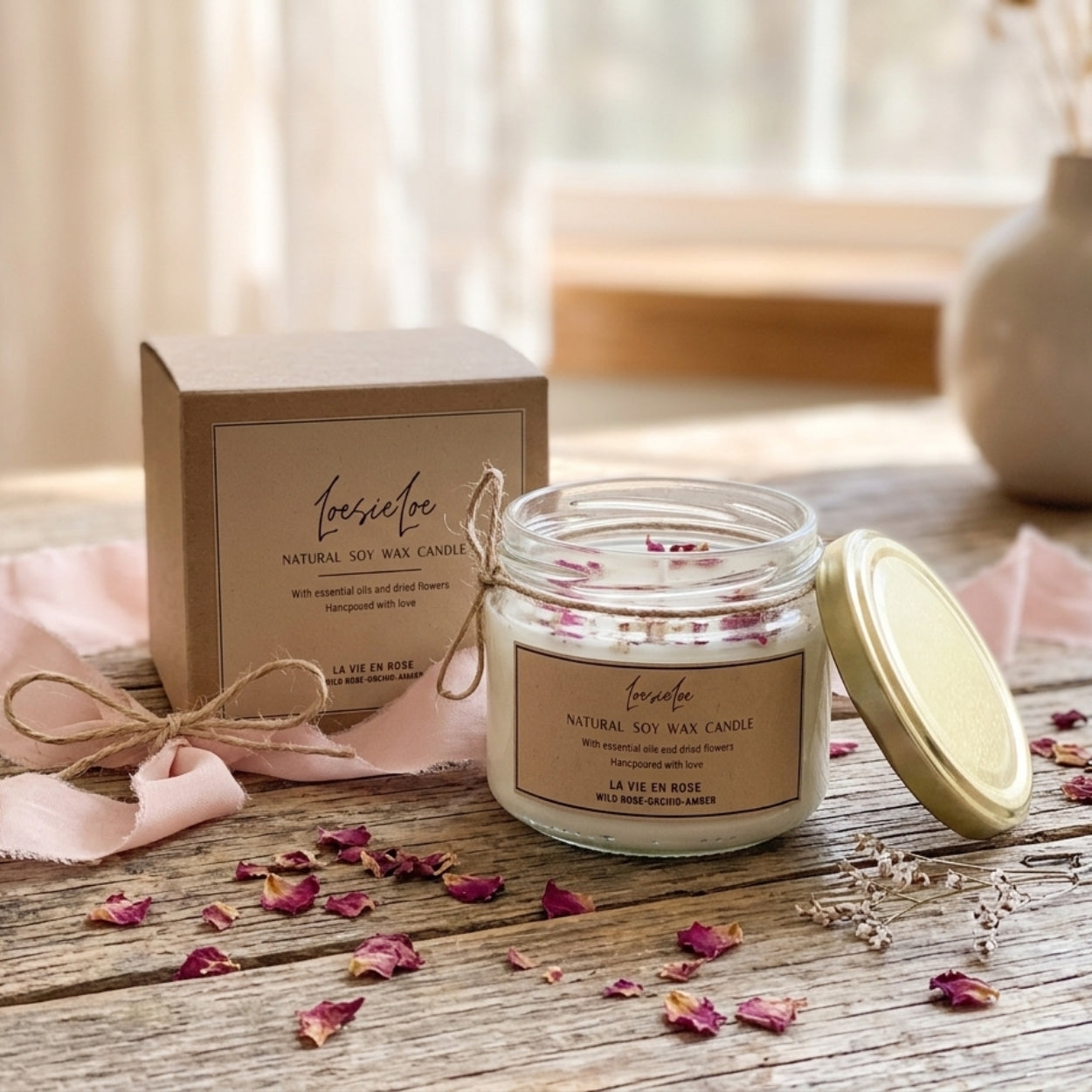 La vie en Rose - Maison candle