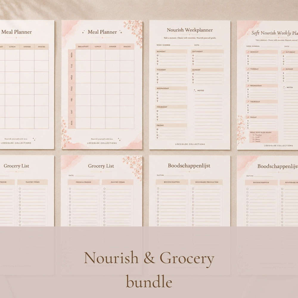 Nourish Planning & Grocery Bundle